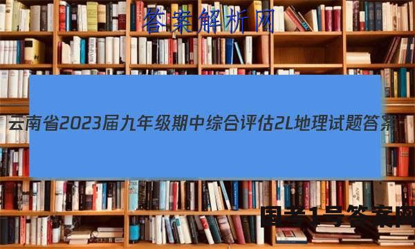 云南省2023届九年级期中综合评估[2L]地理试题 答案
