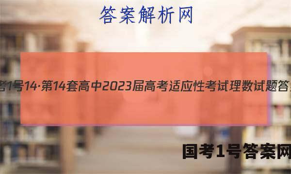 国考1号14·第14套高中2023届高考适应性考试理数试题 答案
