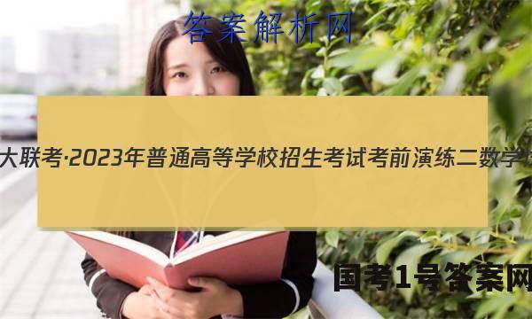 炎德英才大联考·2023年普通高等学校招生考试考前演练二数学试题 答案