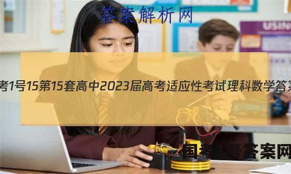 [国考1号15]第15套 高中2023届高考适应性考试理科数学答案