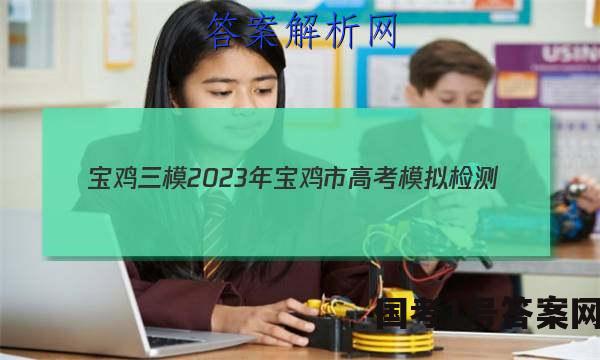 [宝鸡三模]2023年宝鸡市高考模拟检测(三)文综试题 答案